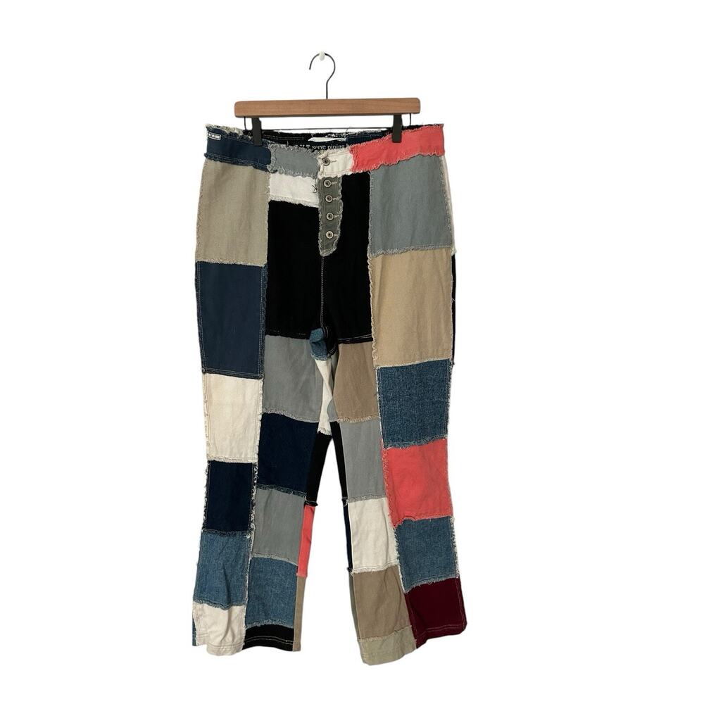 R.V.T. serve piping hot sz 18‎ Patchwork Flare Indie Grunge Fairycore Y2K